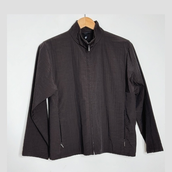 Eileen Fisher Jacket Nylon Blend Ripstop Outdoor Jacket Wind Breaker Petite M - Picture 11 of 11